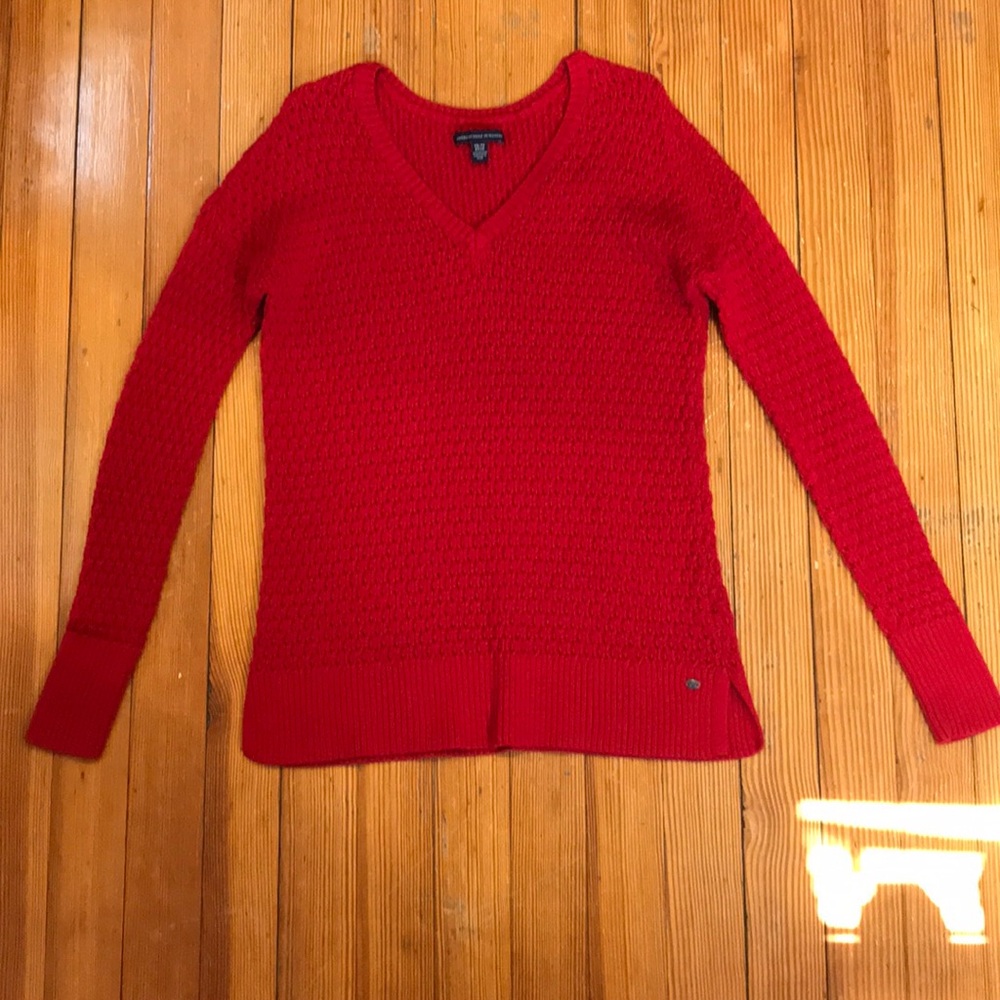XS red sweater from AE